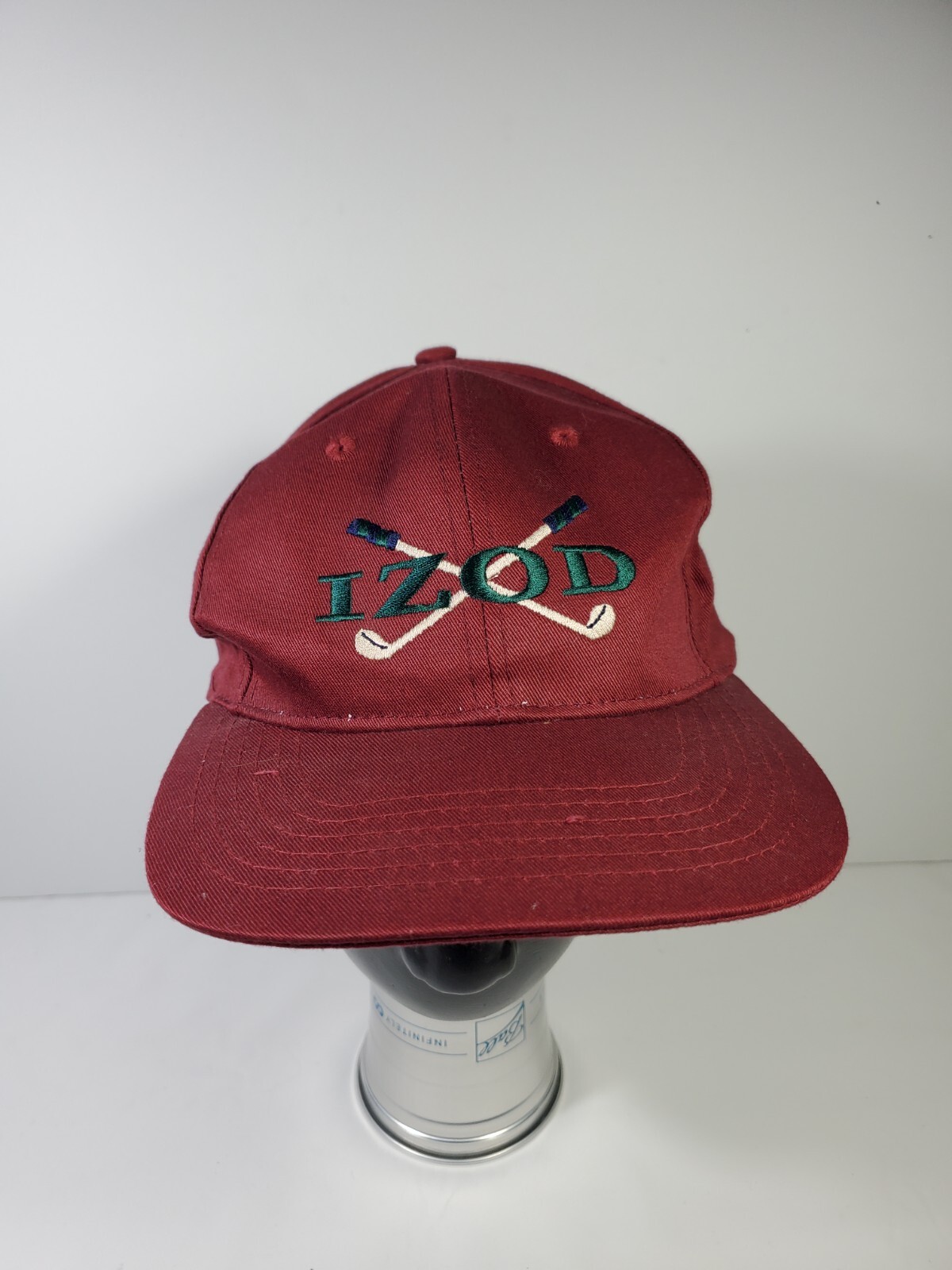 Vintage Izod Golf Hat Embroidered Wine Red