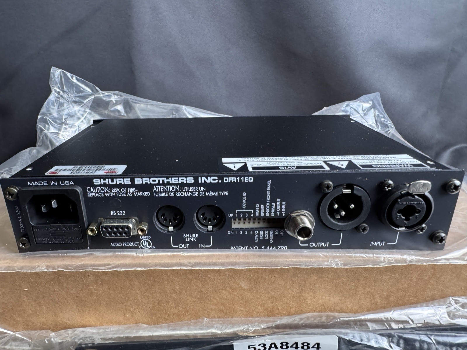 Shure DFR11EQ Digital EQ + Feedback Reducer (DFR11EQ5) Rack Mountable New Open