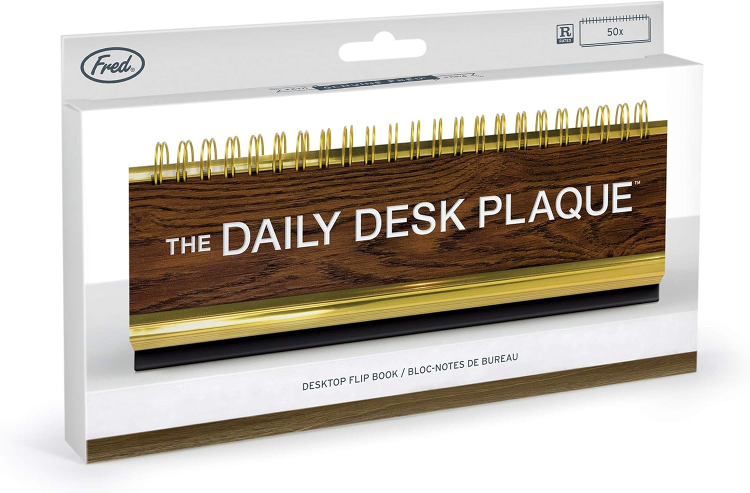 Daily Desk Plaque Desktop Flip Book, Assorted