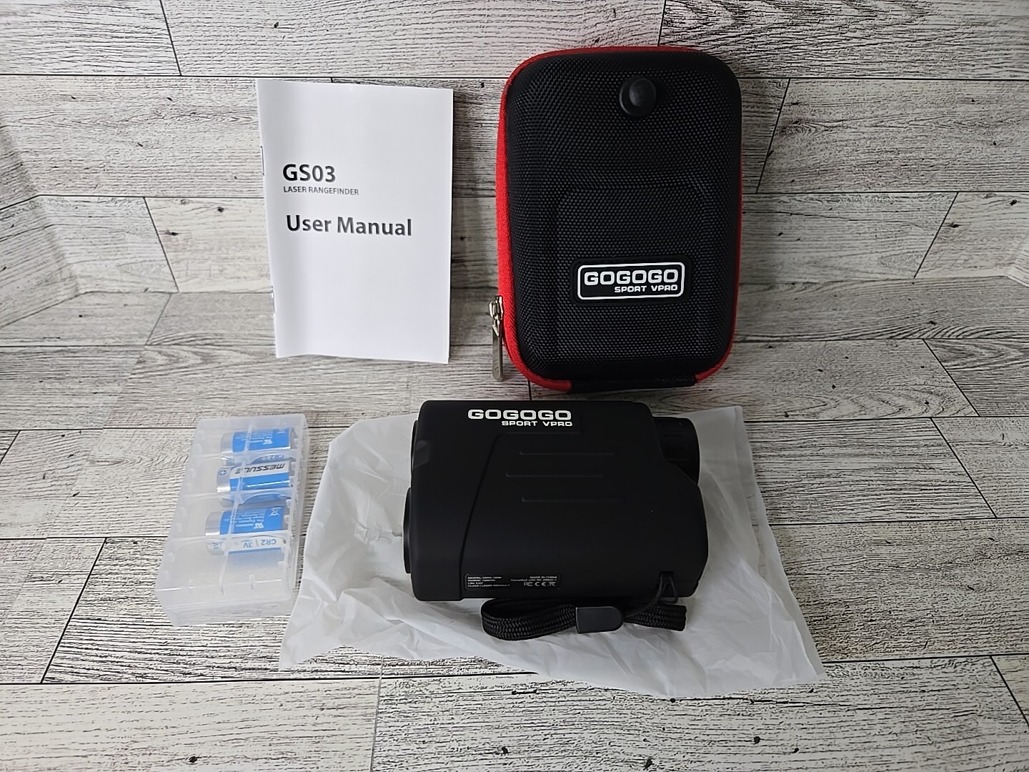 Gogogo Sport Vpro GS03 Laser Golf/Hunting Rangefinder, 6X Magnification Clear Vi
