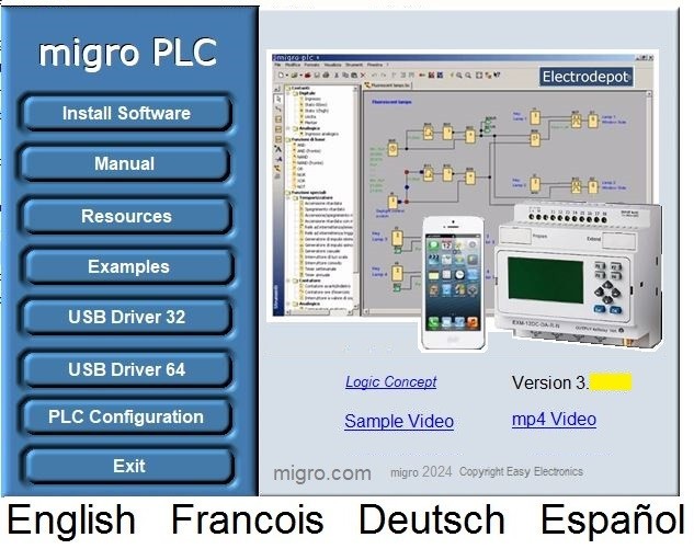 Migro New Automation PLC Programming Software, IEC  industrial Function Logic