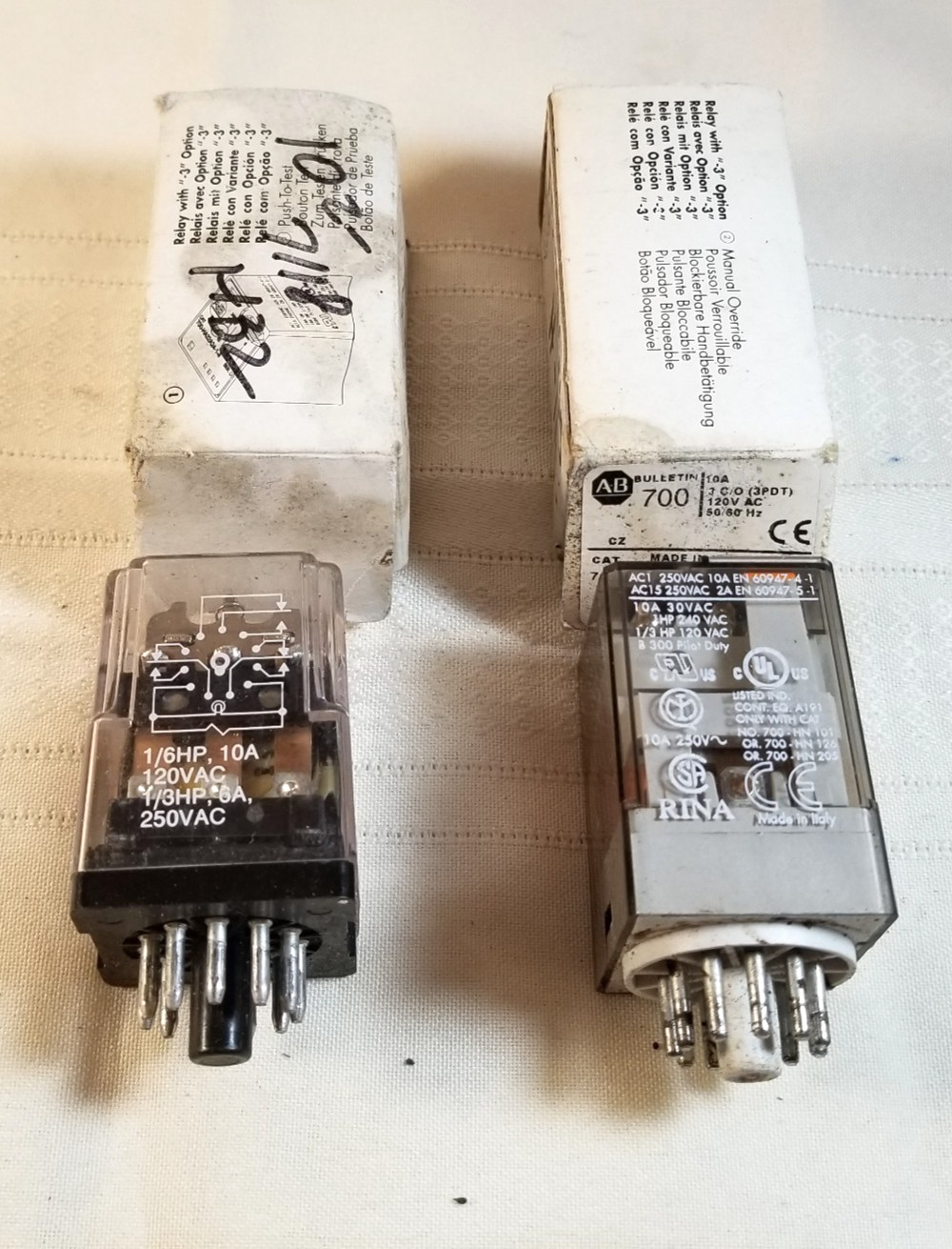 Electronics AB 700 Tubes Made in Italy Square Tube - Lot of 2