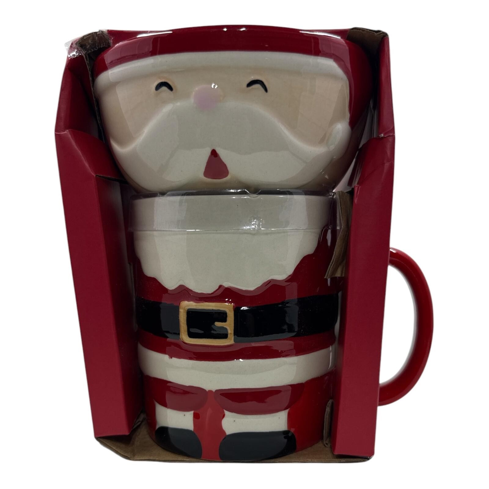 Vintage Santa Claus Ceramic Mug & Bowl Set | Holiday Tableware