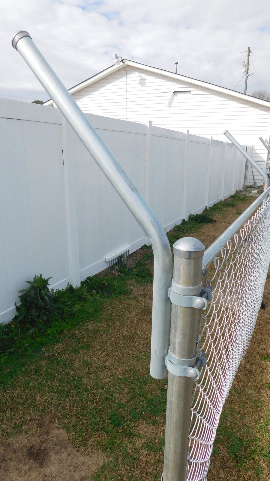 Extend-A-Post 1-5/8" OD Pipe Extension 2' Long - Clamp Onto 2" Post-45Degree-6Pk