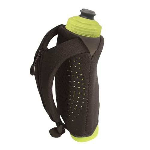 Hydraform Ergo-Lite Handheld Water Bottle, BPA-Free 16 Ounces Black/Green