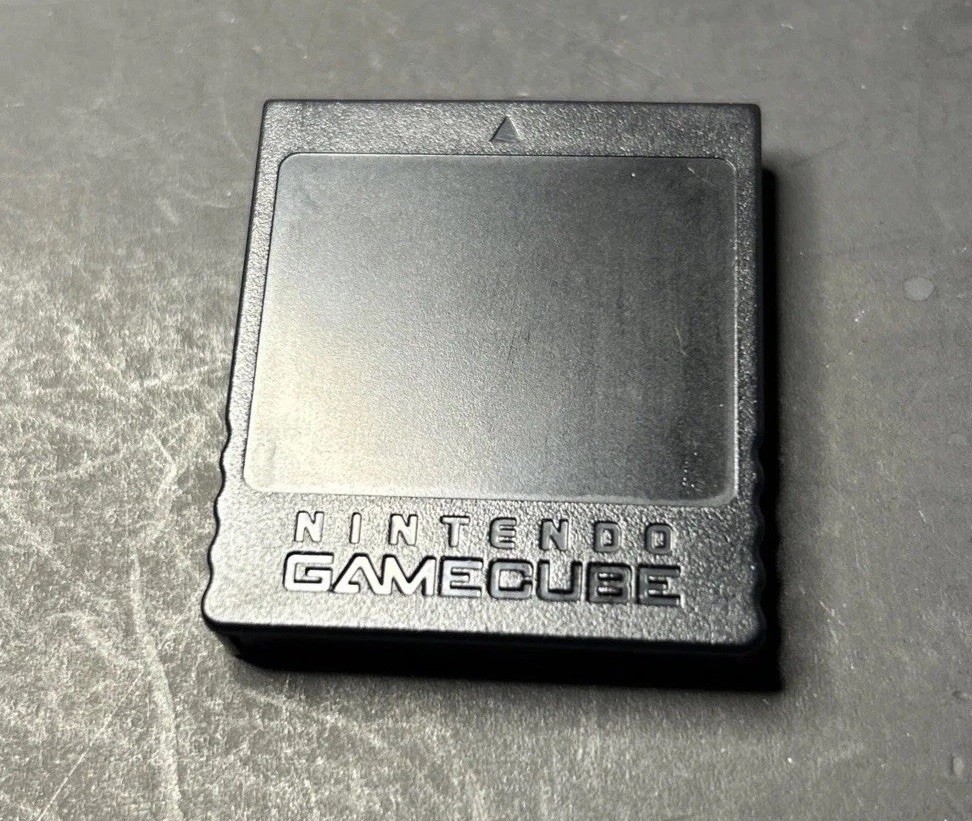 Nintendo Gamecube Memory Card 251 Blocks DOL-014 Authentic BLACK OEM Clean!