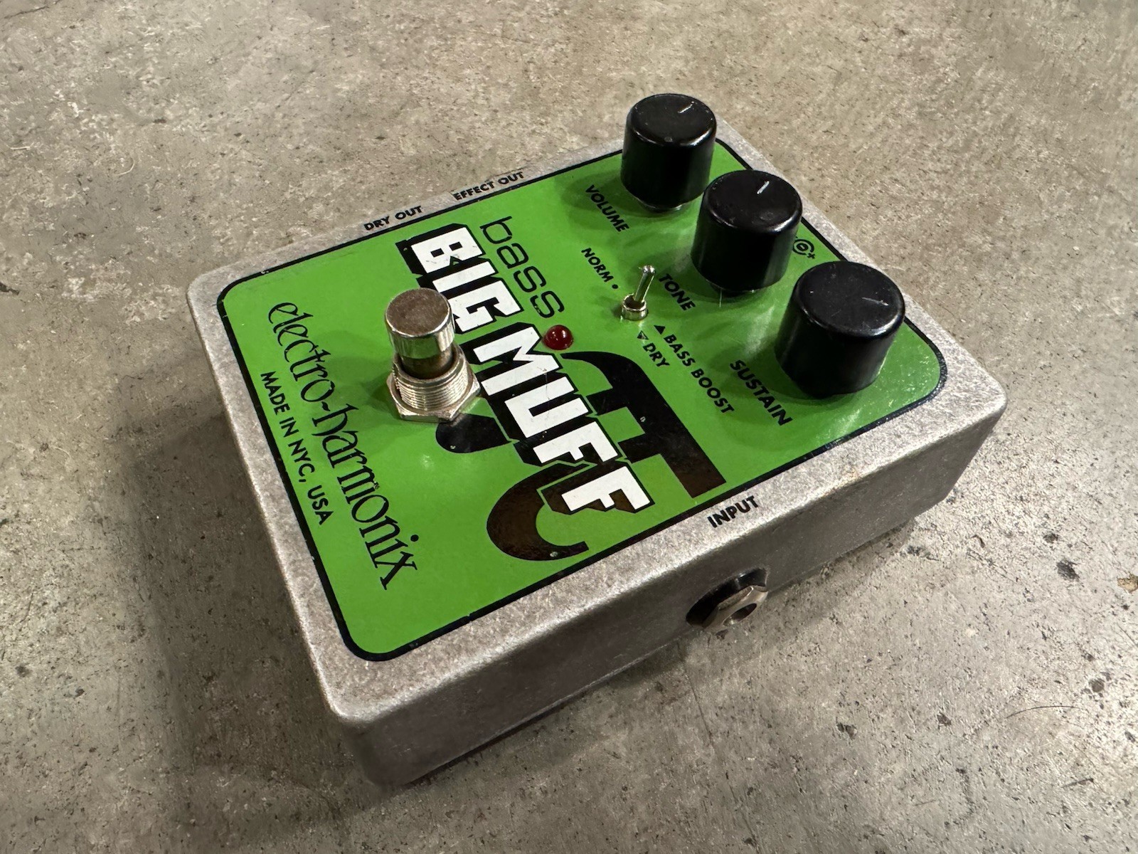 Electro-Harmonix EHX Bass Big Muff Pi Distortion Fuzz Pedal Tested 100% #FL4