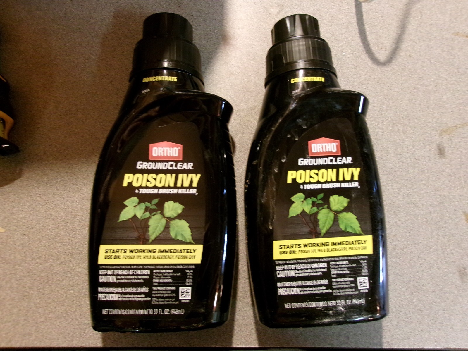 2 bottles Ortho Ground Clear Poison Ivy and Tough Brush Killer Concentrate ~ New