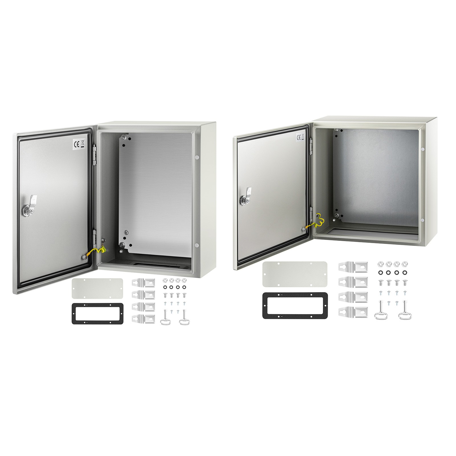 VEVOR 16'' 20'' 24'' Carbon Steel Electrical Enclosure IP65 Wall Mount Junction