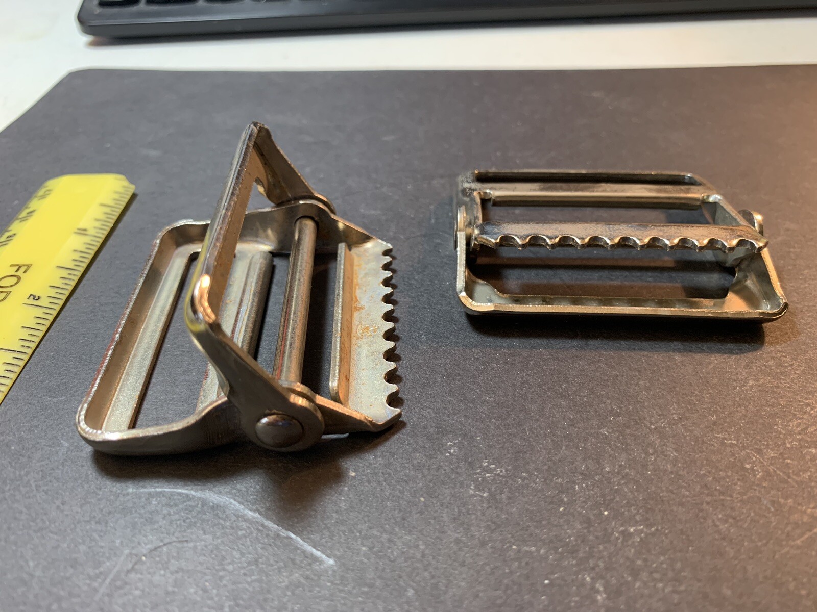 2" Web Strap *PIVOTING RELEASE BUCKLE* Heavy Duty Metal with Teeth