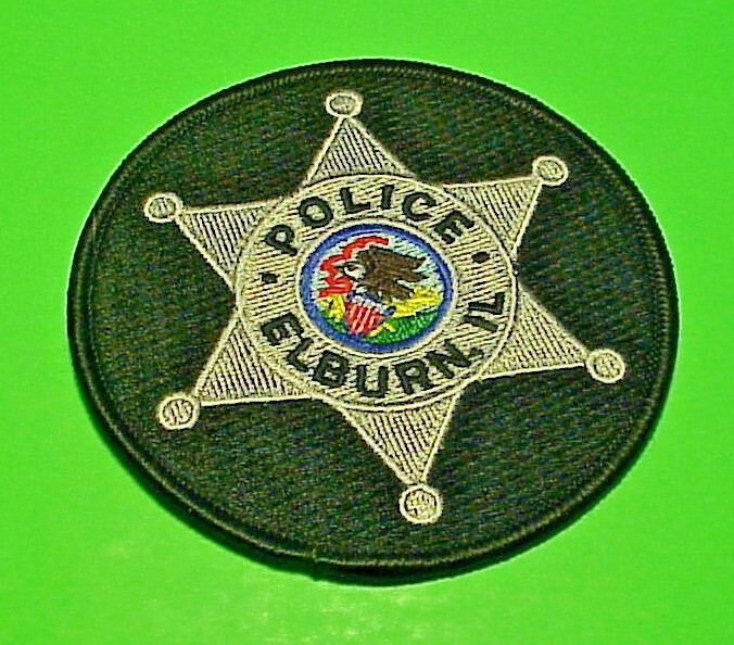 ELBURN  ILLINOIS  IL  3 1/2"  POLICE PATCH  FREE SHIPPING!!!