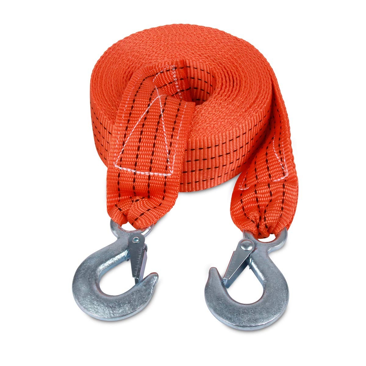 JCHL Tow Strap with Hooks 2in X20Ft Recovery X20Ft, 2inX20Ft-10,000LB