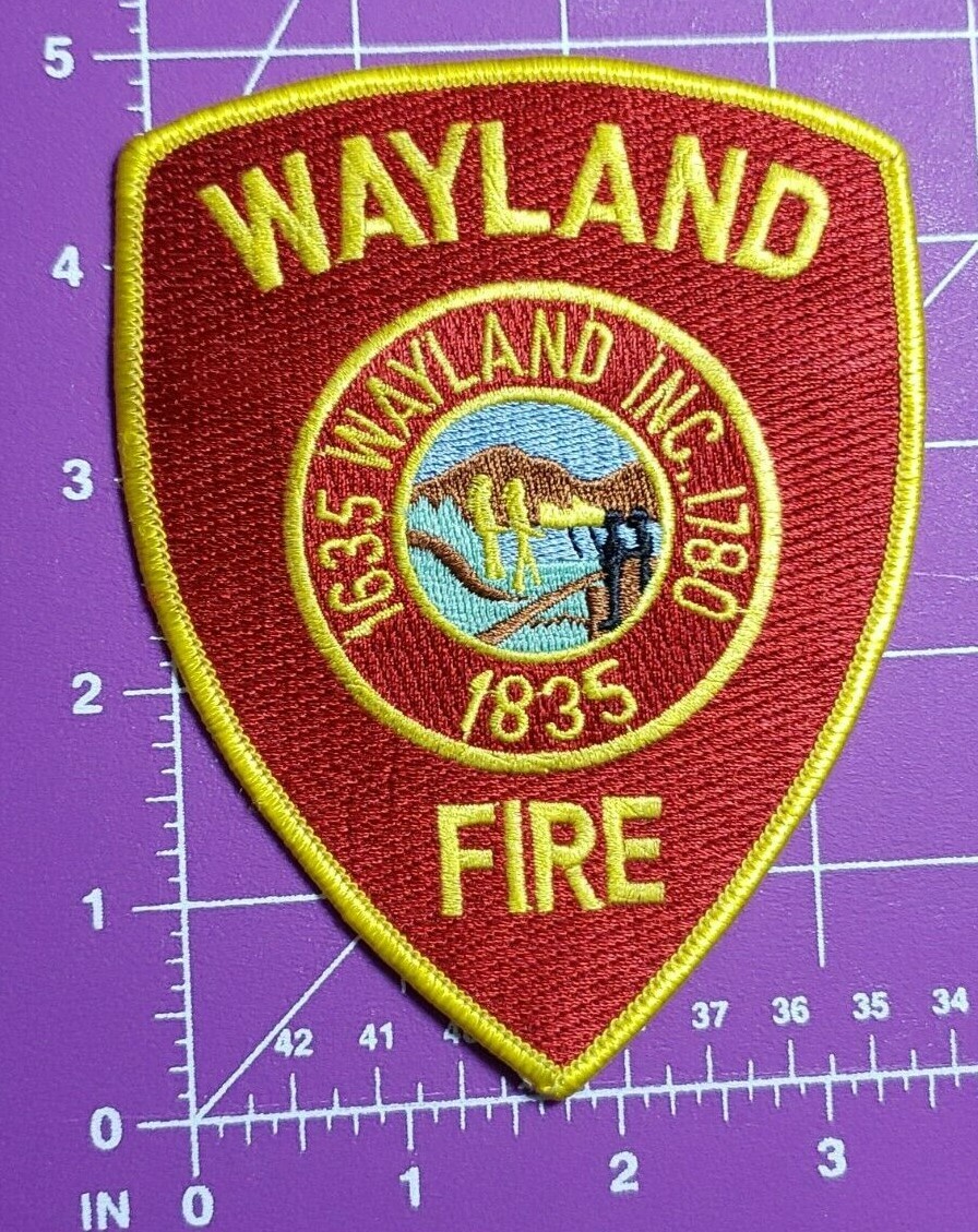 Wayland Massachusetts Fire Department shoulder patch