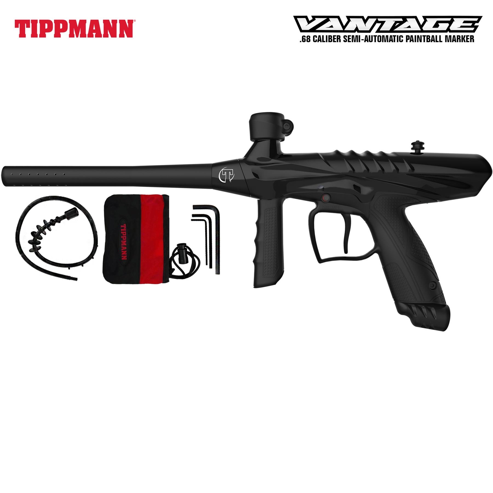Maddog Tippmann Vantage Silver CO2 Paintball Gun Marker Starter Package