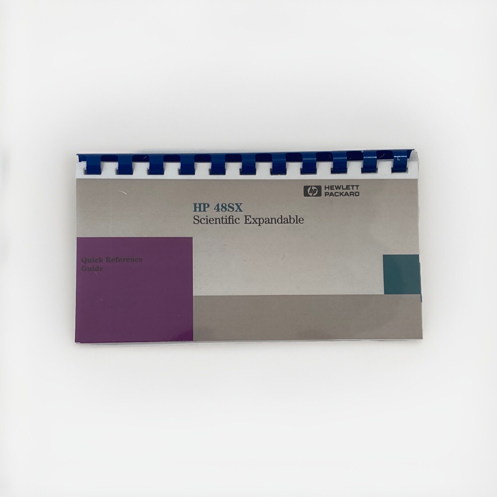 Hewlett Packard HP-48SX Calculator Quick reference Guide