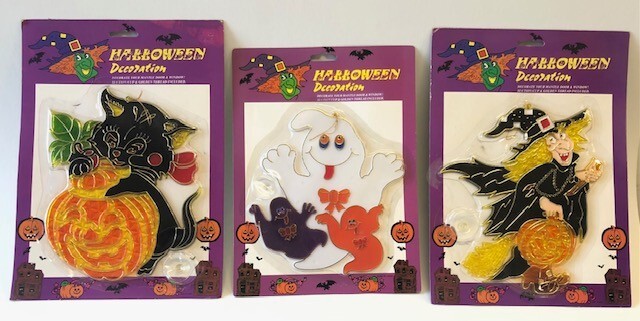 3 HALLOWEEN SUNCATCHERS!  BEST DEAL FOR HALLOWEEN SUNCATCHERS!! FREE SHIPPING!!!