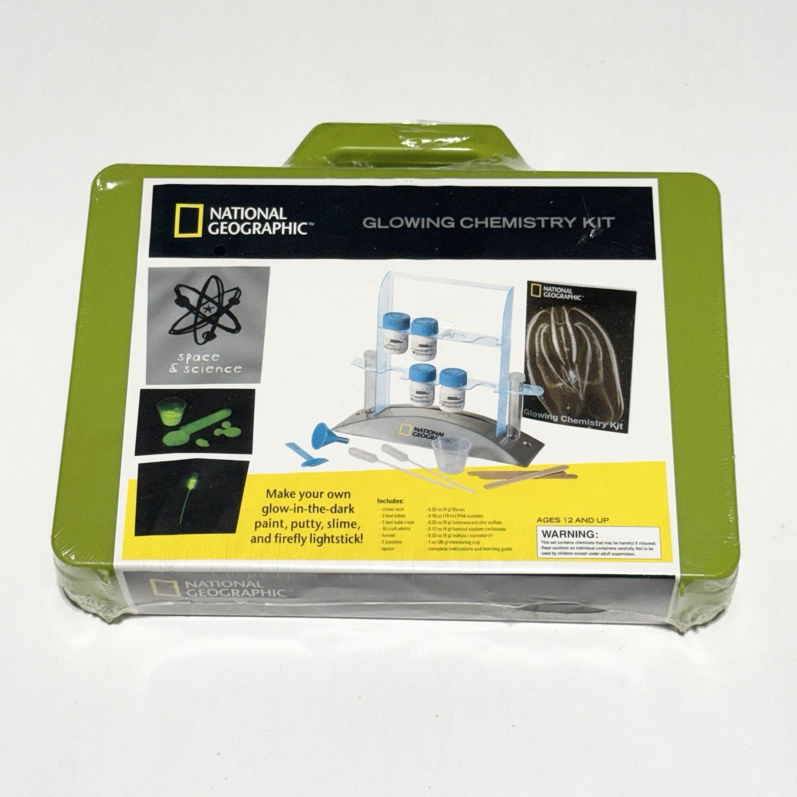 National Geographic Glowing Chemistry Kit Educational Chemistry Set SEALED