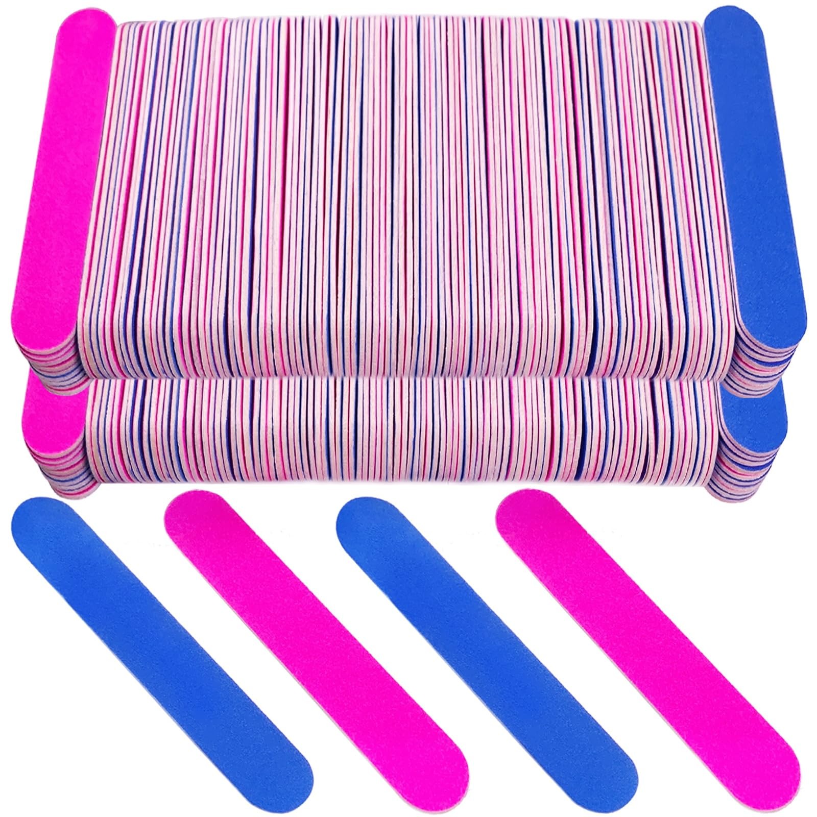 200 Pcs Emery Boards for Nails, Nail Files for Nature Nails Small Disposable ...