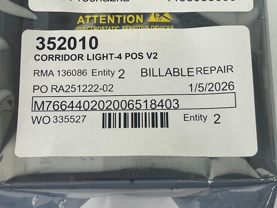 Rauland 352010 Corridor Light 4 Pos V2 Nurse Call Module