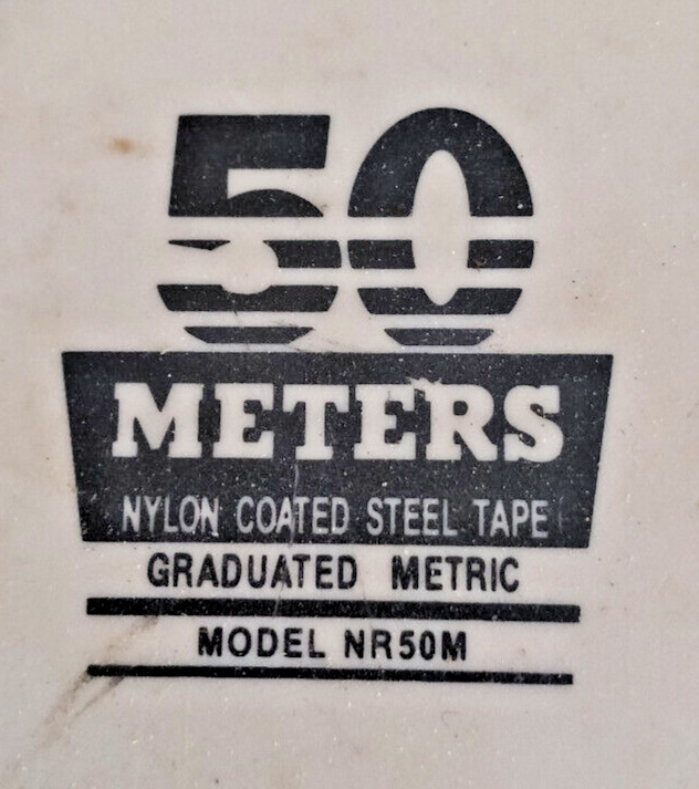 Keson NR50M Tape Measure Metric 50 meters 3/8" 2X Nylon-Reinforced Steel Blade