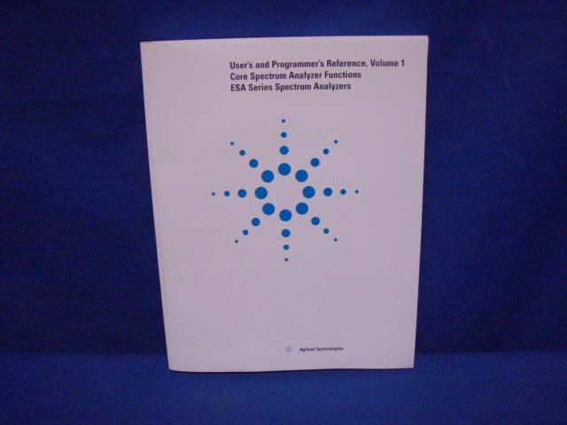 AGILENT ESA SERIES USER'S & PRGRAMMERS REFERENCE VOL 1