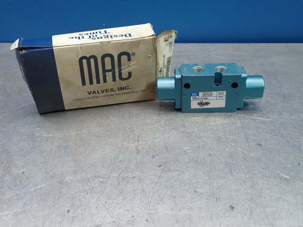 MAC VALVES INC 180003-112-0003 SOLENOID VALVE, 1800 SERIES  05250781317