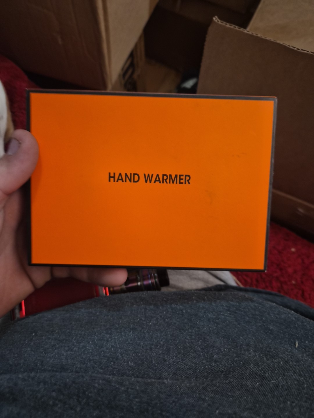 Hand warmers rechargable / 2 in 1 magnetic hand warmer. 3 heat levels Orange