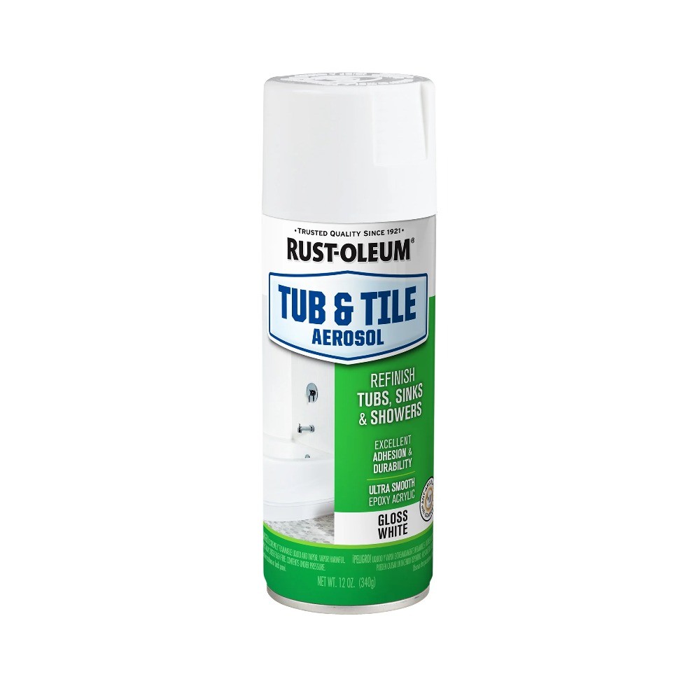 (2 pack) Rustoleum Tub and Tile White Aerosol