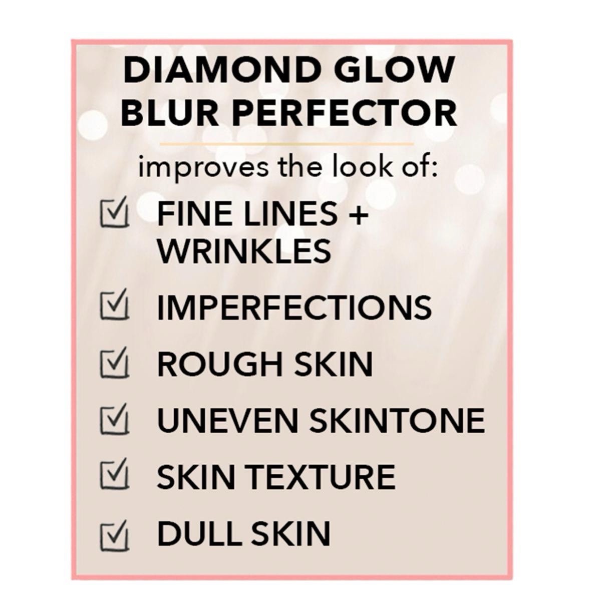 Nakery Beauty Diamond Glow Blur Perfector w/ Diamond Peptides & Pearls~6.76oz