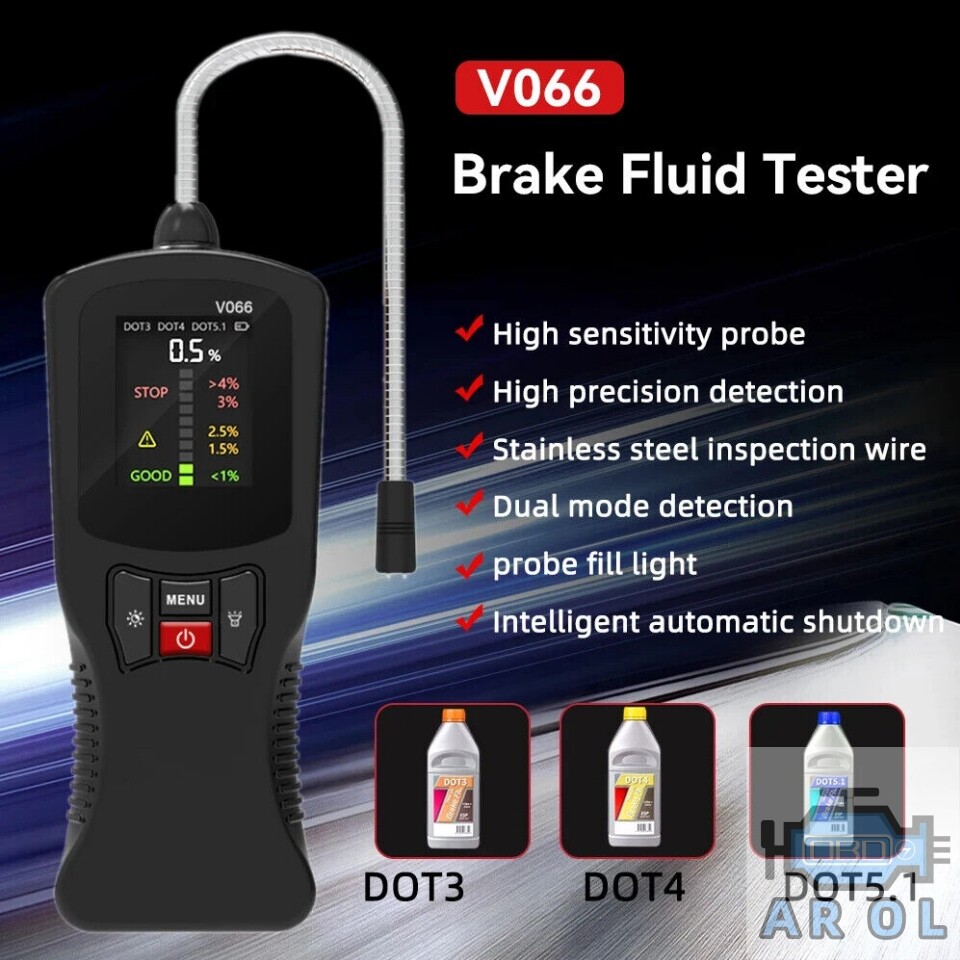 Brake Fluid Tester Auto Auto Oil Moisture Liquid Brake Oil Detection Instrument
