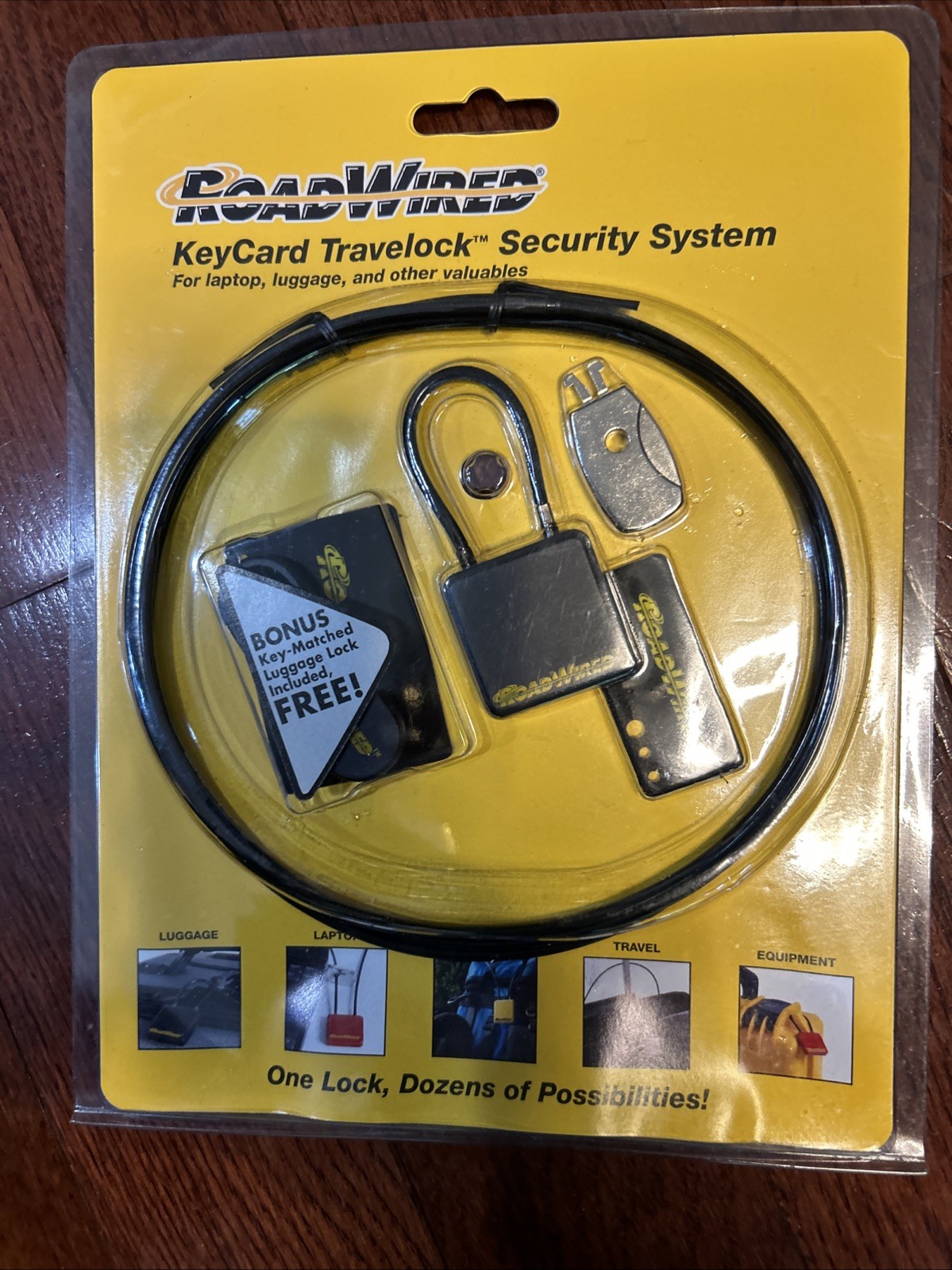 RoadWired KeyCard Travelock Security System For Laptop Luggage & Other Valuables