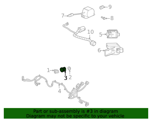 Genuine GM Park Sensor Bracket 85517773