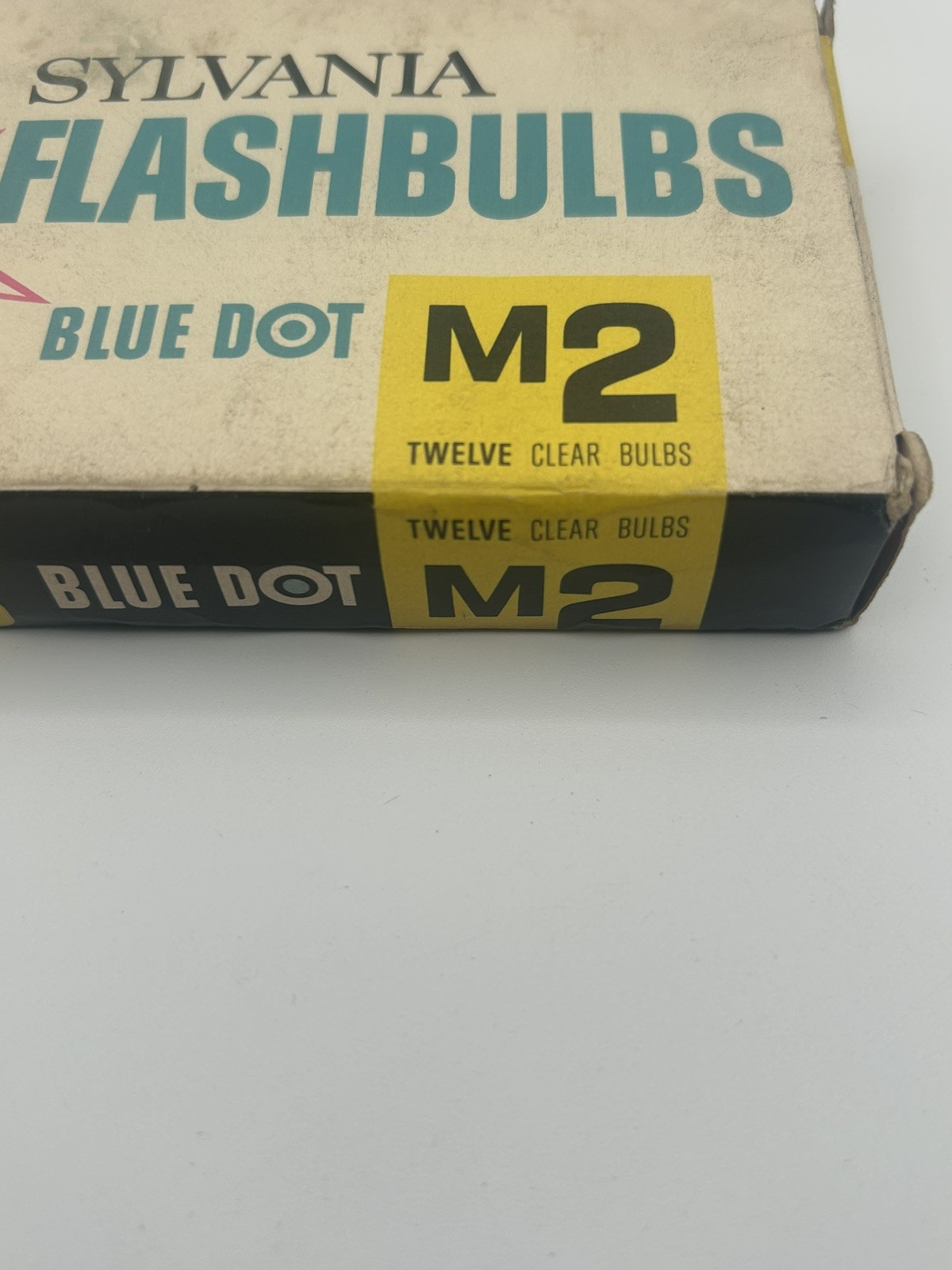 Vtg SYLVANIA FLASHBULBS Blue Dot M2B & M3B + GE M3 Red Dot