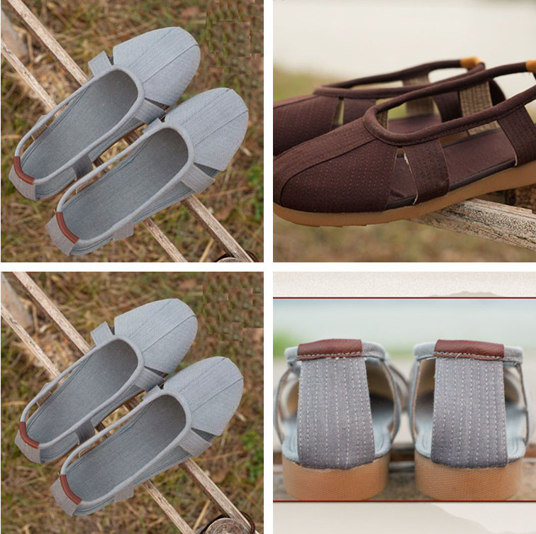 Unisex Monk shoes shaolin kung fu shoes Buddhist Breathable Wushu Flats Footwear