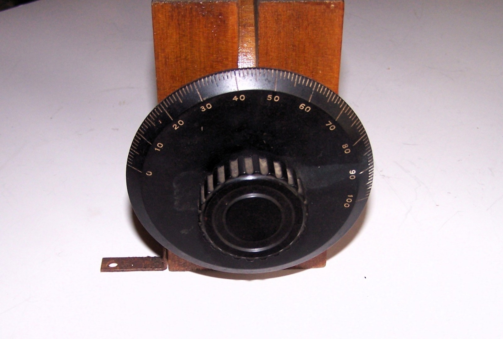 1920's Baldwin Tuning Coil Assembly With 0-100 Dial AndTerminal Thumb Screws