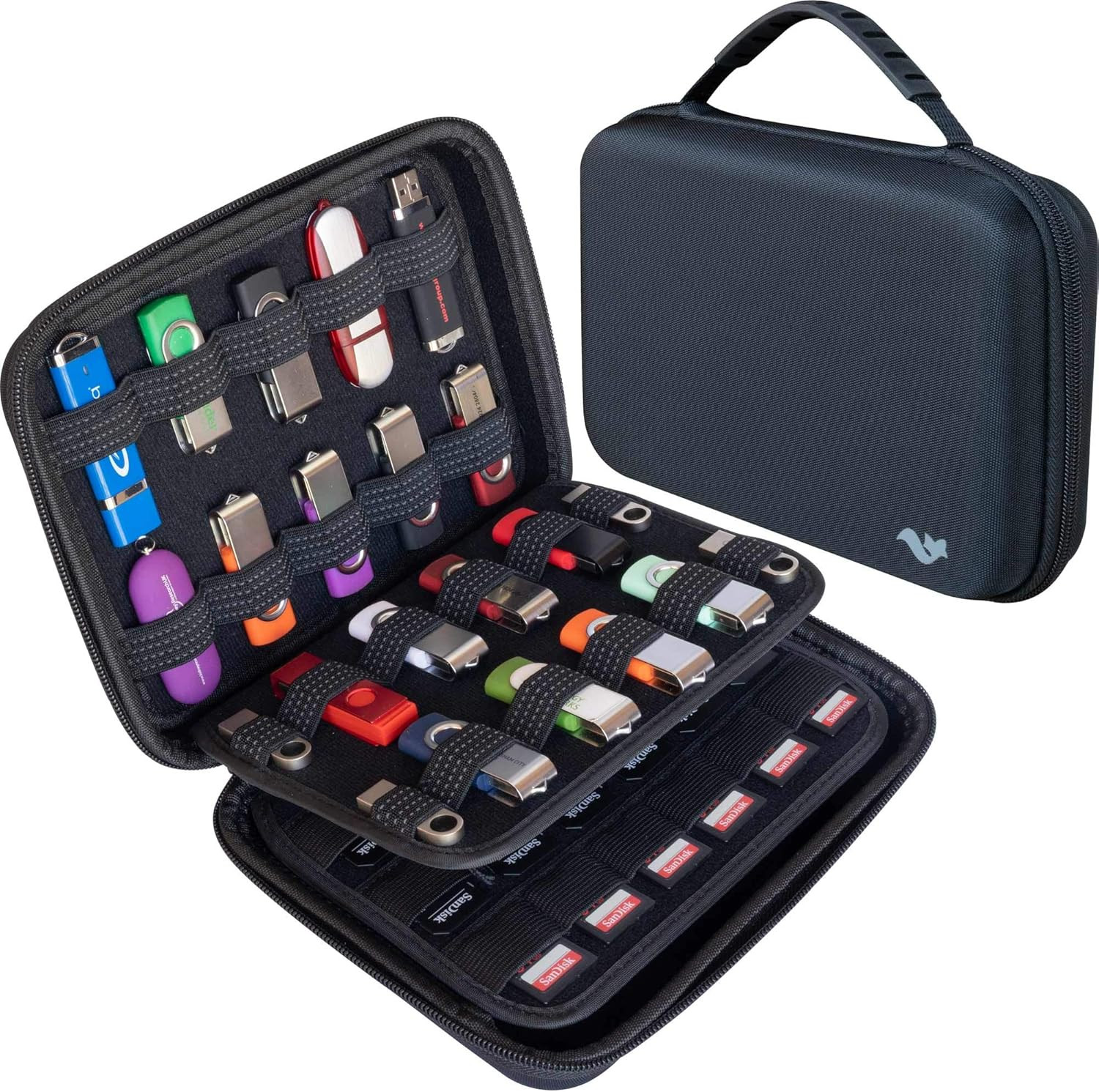 Large Capacity USB Thumb Flash Pen Drive Storage Holder/Memory Card SD SDXC SDHC