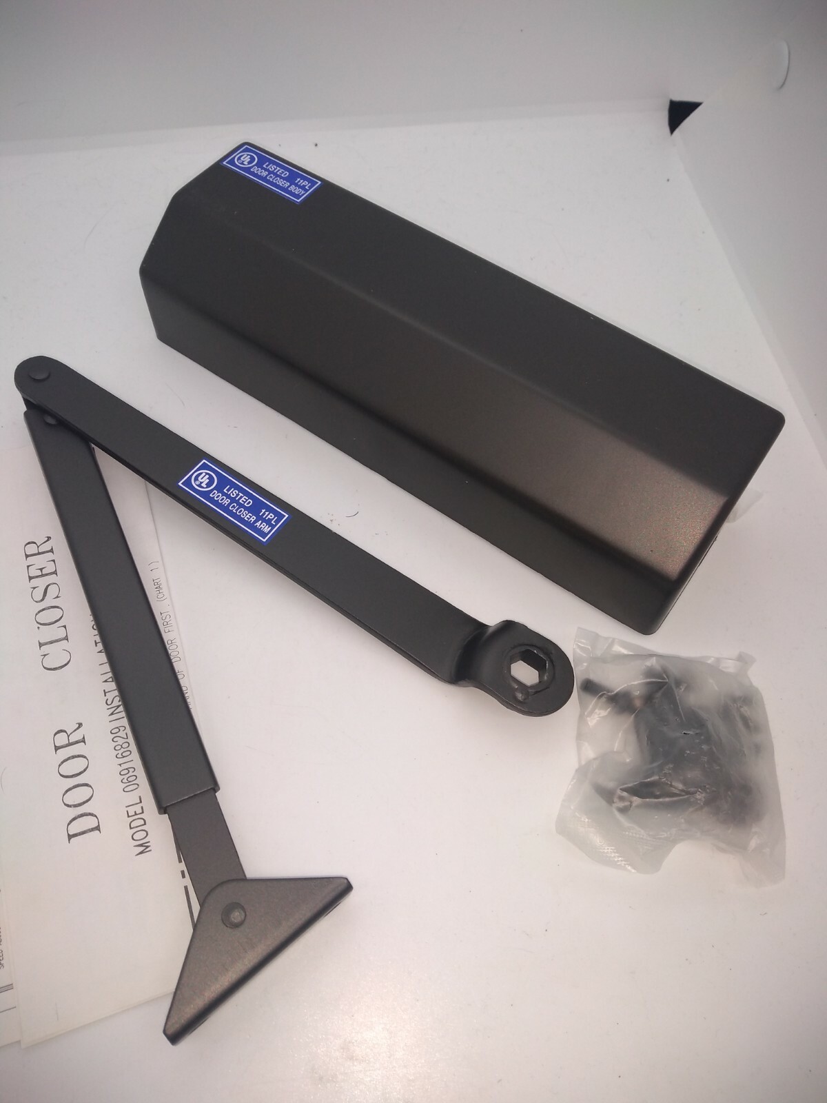 Door Closer/Opener  DURO with Cover CLK0086-18.6" 88-143 lb FREE SHIPPING c