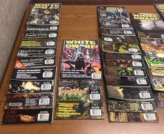 Huge White Dwarf Games Workshop Magazine Collection Lot of 66 Magazines