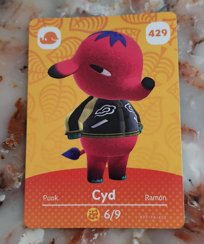 429 CYD Animal Crossing Amiibo Authentic Nintendo Mint Card From Series 5