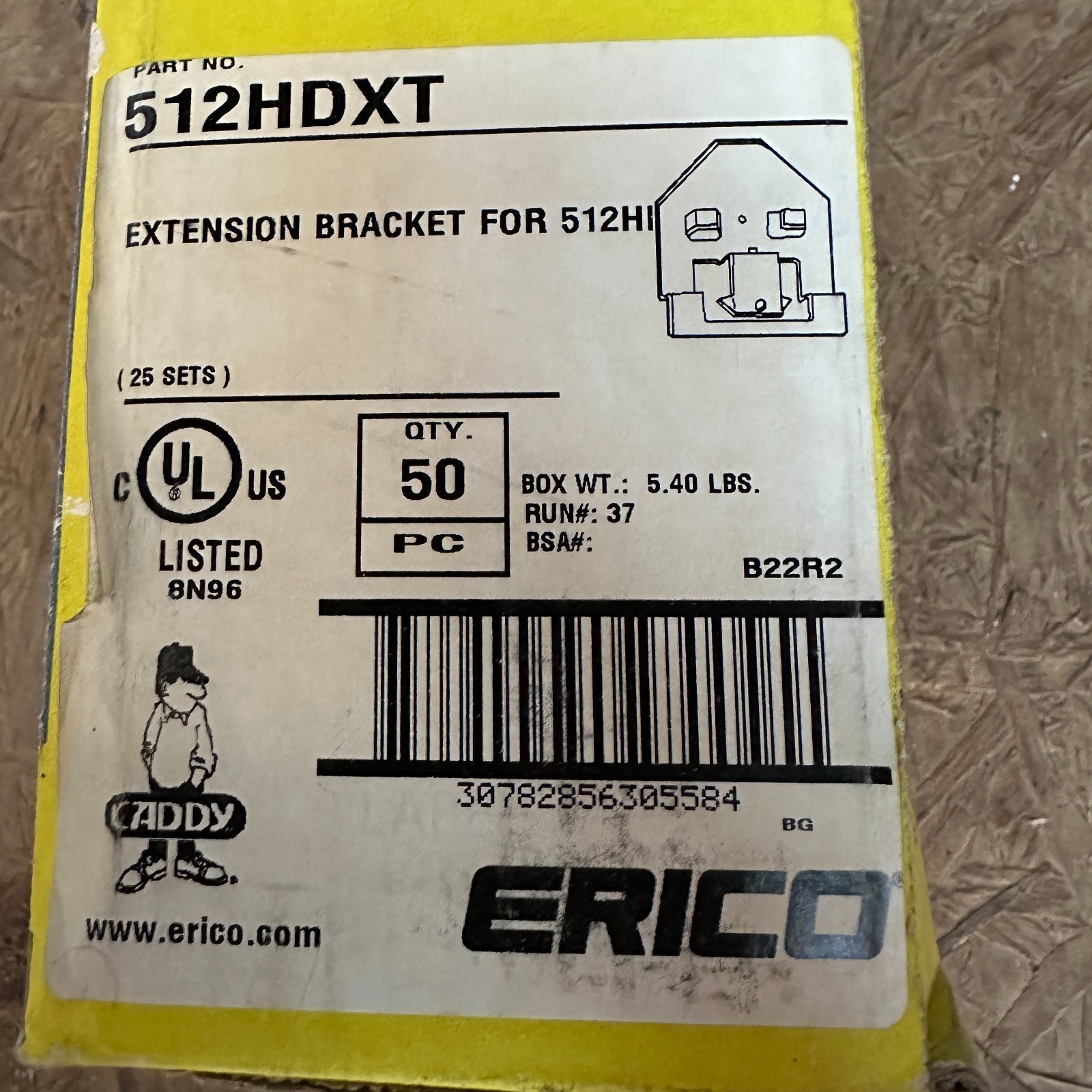 Caddy 512HDXT 512Hd Bracket Extension (10 sets) QTY 20