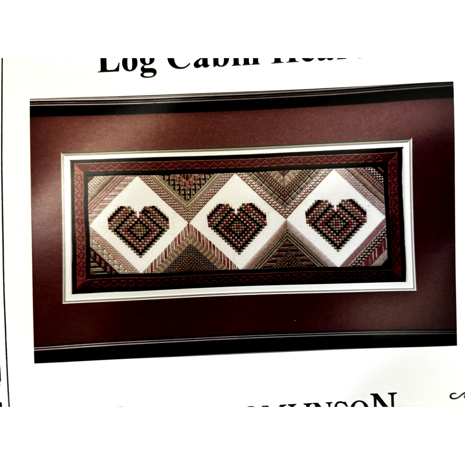 Lynne Tomlinson Needlework Spiral Pattern Book Log Cabin Hearts