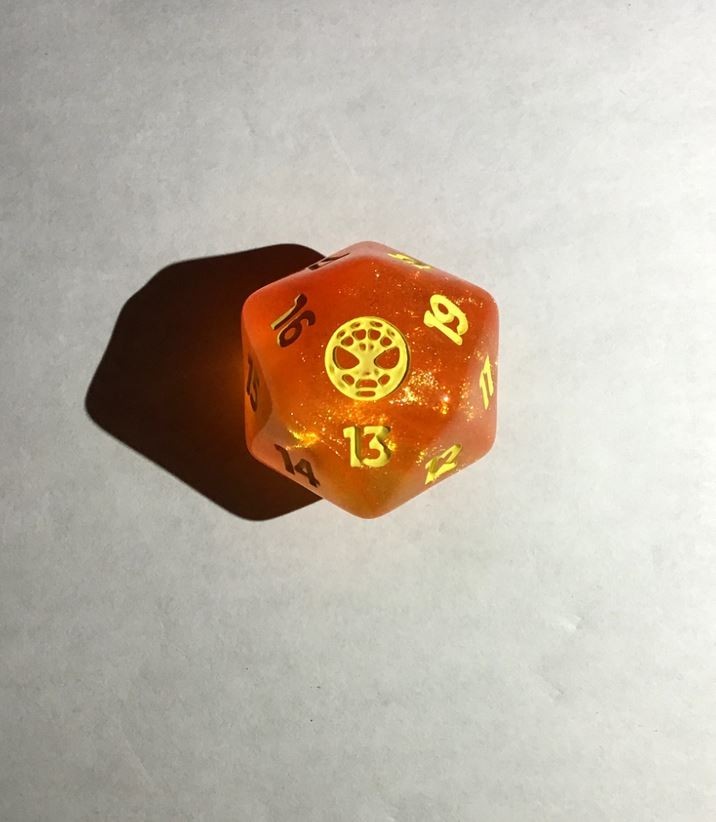 MTG Marvel Spiderman Gift Bundle Orange Oversized D20 Die Dice Life Counter D&D