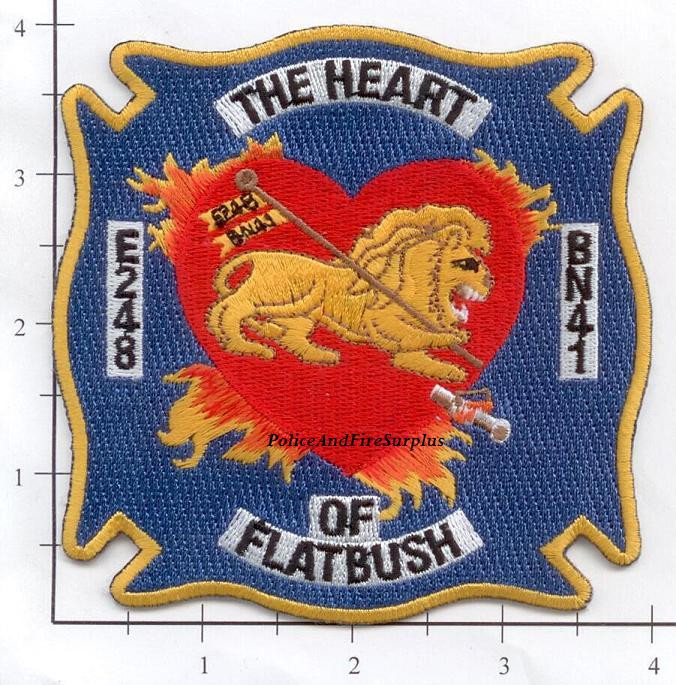 New York City NY Fire Dept Engine 248 Battalion 41 Patch