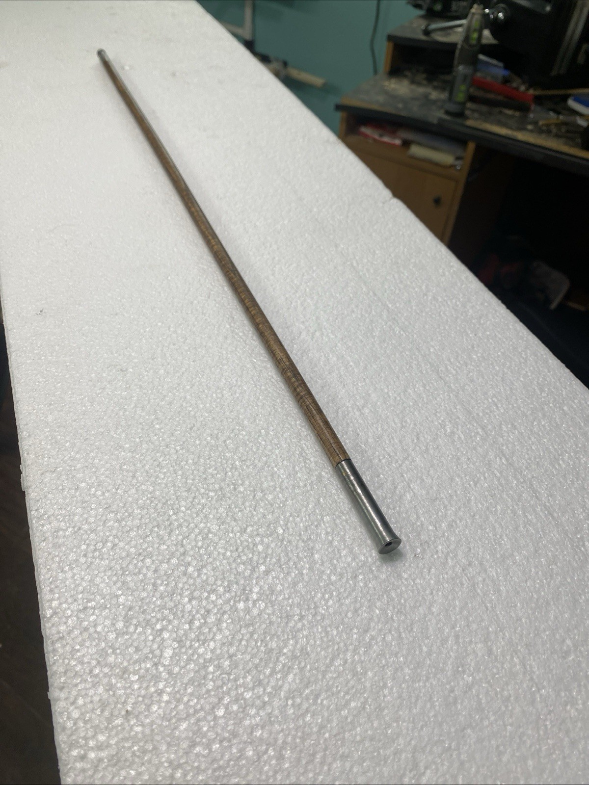 Hickory Ramrod 36” Long X 1/2” Diameter with Brass Tips.