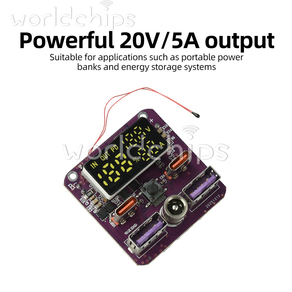 4S PD 100W Bidirectional Fast Charging Module Charging Discharging Board 20V 5A