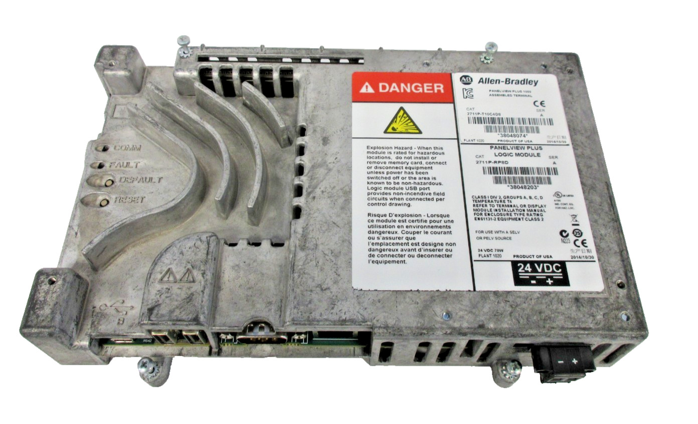 Allen Bradley 2711P-RP8D Ser. A PanelView Plus Logic Module. Mfd. 2014