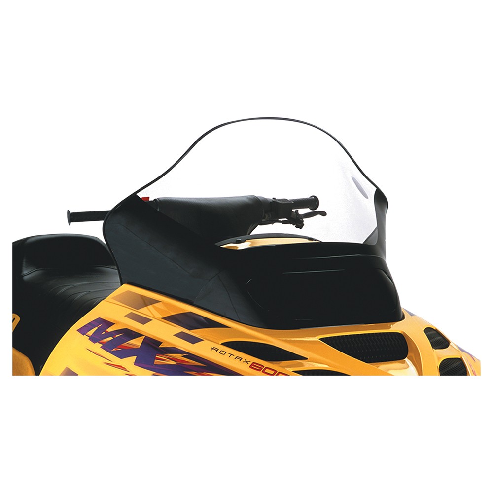 Powermadd Cobra Windshield-Tall-15.5in.-Clear with Black for 2000-2001 Ski-Doo