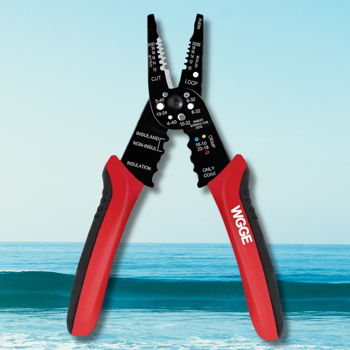 WG-015 Professional crimping tool / WGGE Multi-Tool Wire Stripper-Cutter-Crimper