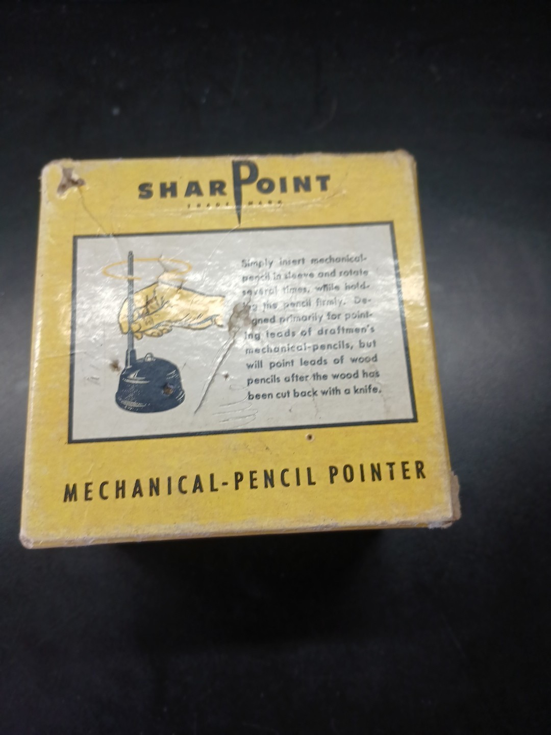 Vintage SharPoint Mechanical Pencil Pointer Sharpener Dietzgen 3230 W Box Manual