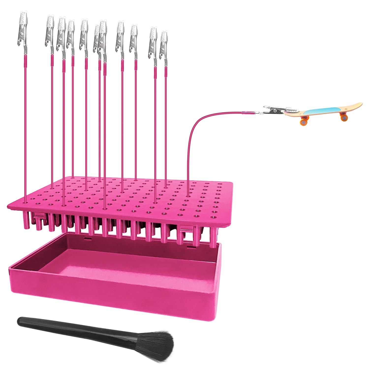 Painting Stand Base Holder with Bendable Alligator Clip Sticks Modeling Tools